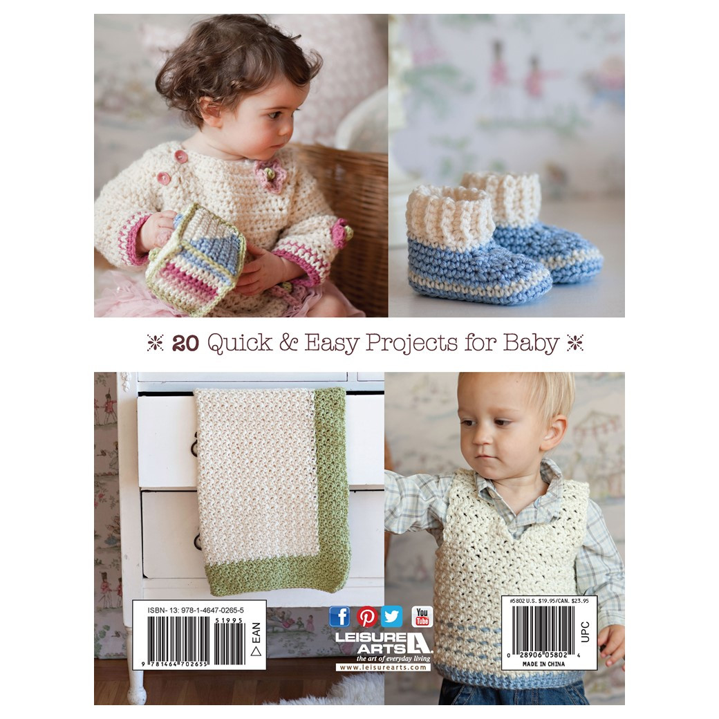 Leisure Arts Crochet In A Day For Baby Book Leisure Arts