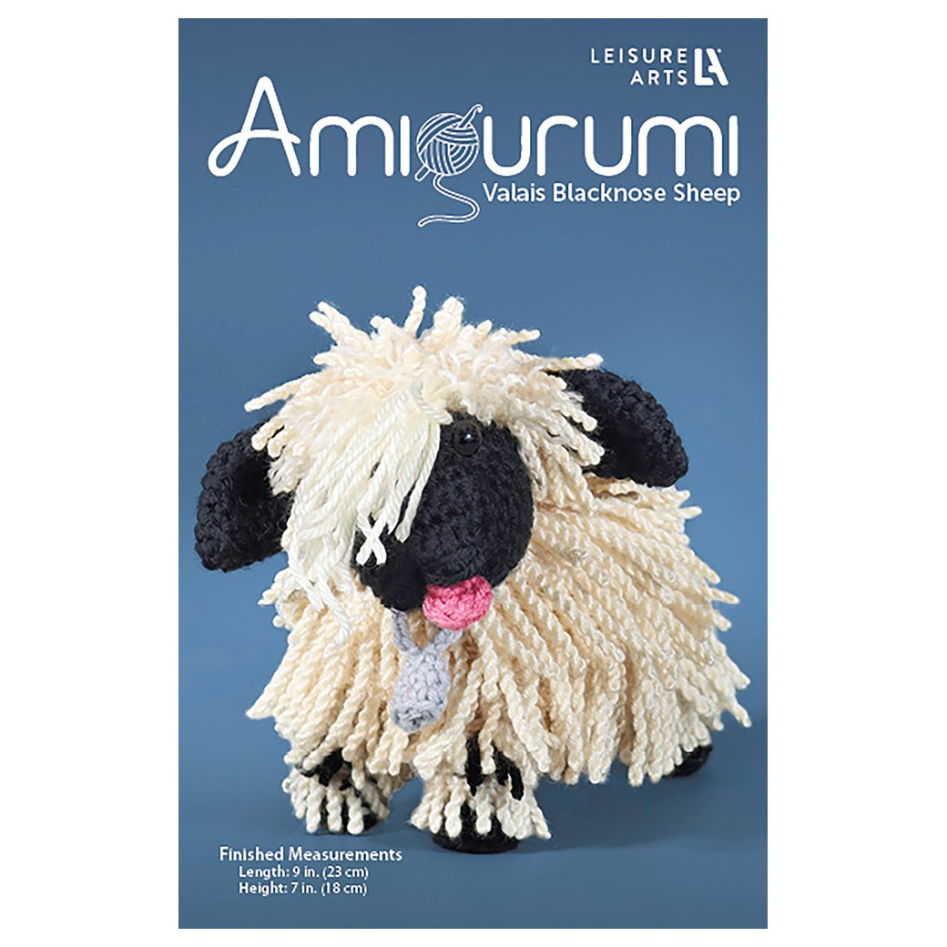 Leisure Arts Crochet Kit Amigurumi Valais Blacknose Sheep USA