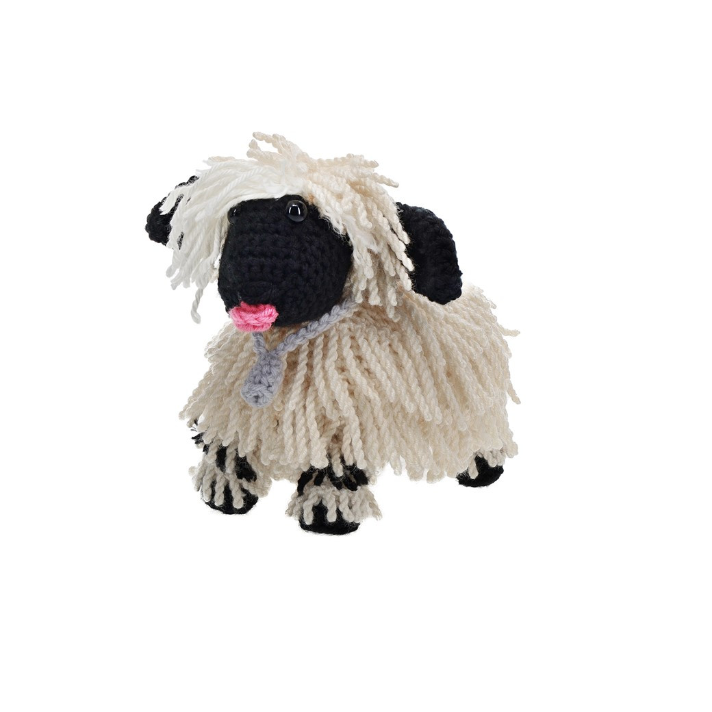 Leisure Arts Crochet Kit Amigurumi Valais Blacknose Sheep USA