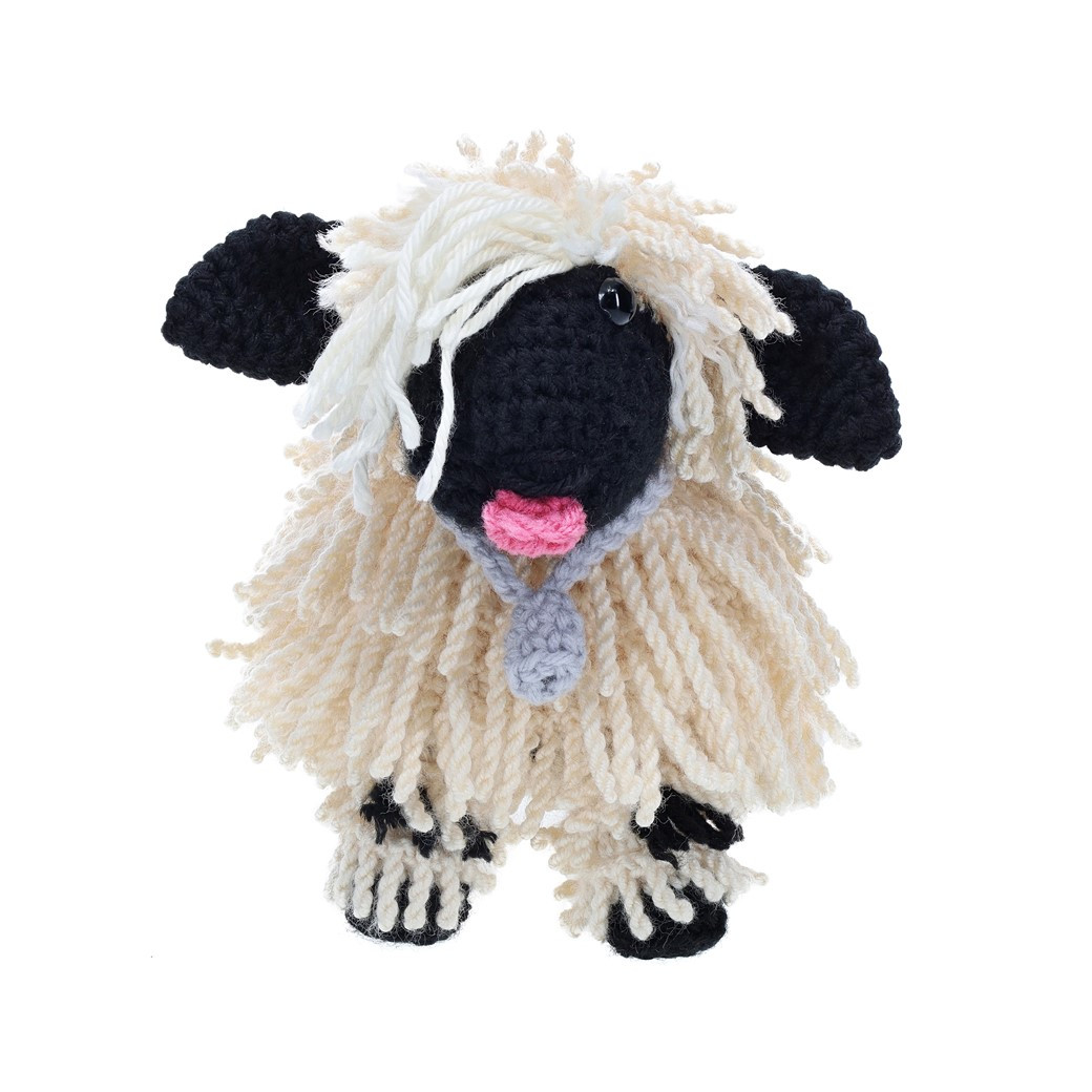 Leisure Arts Crochet Kit Amigurumi Valais Blacknose Sheep USA