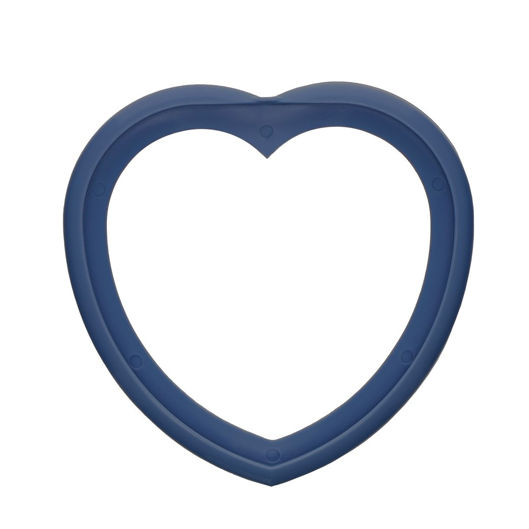 EBL Craft Frames 2.75 inch Heart WoodGrain Denim 30pc - Leisure Arts