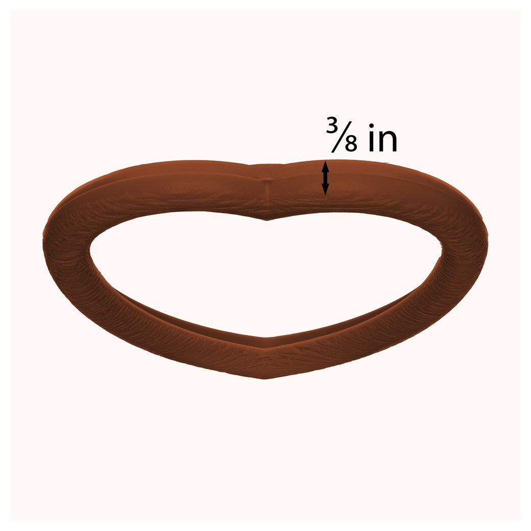 EBL Craft Frames 2.75 inch Heart WoodGrain Brown 30pc - Leisure Arts