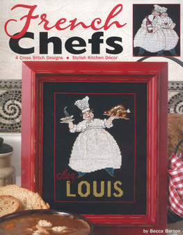 Leisure Arts French Chefs Cross Stitch Book