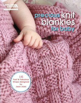 Leisure Arts Precious Knit Blankies For Baby Book