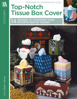 Leisure Arts Top-Notch Tissue Box Covers Plastic Canvas Book