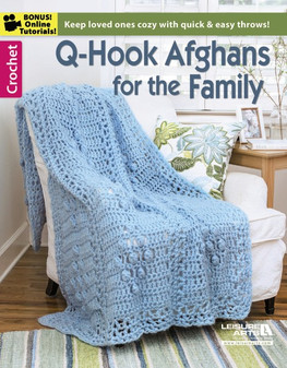 Leisure Arts Q-Hook Afghans for the Family Crochet Book