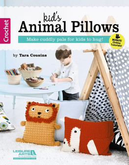 Leisure Arts Fun Animal Pillows Crochet BK