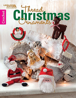Leisure Arts Thread Christmas Ornaments Crochet Book