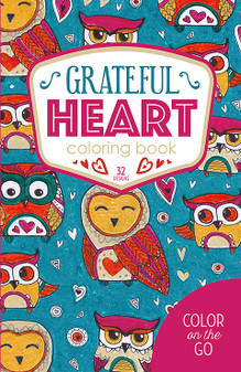 Leisure Arts Color And Go Grateful Heart Coloring Book
