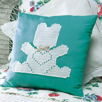 Leisure Arts Bear Hug Pillow Crochet ePattern