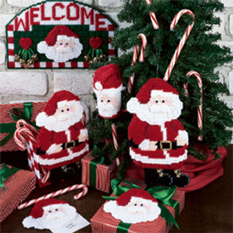 Leisure Arts Welcome Santa Set Plastic Canvas ePattern