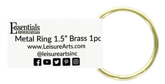 Pepperell Brass Plated Macramé Rings