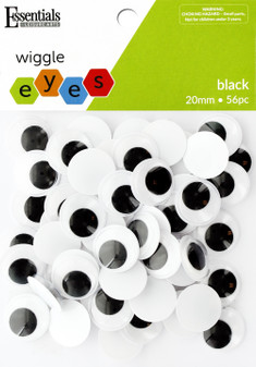 Essentials by Leisure Arts Eyes Sticky Back Moveable 4 2pc Googly Eyes,  Google Eyes for Crafts, Big Googly Eyes for Crafts, Wiggle Eyes, Craft Eyes