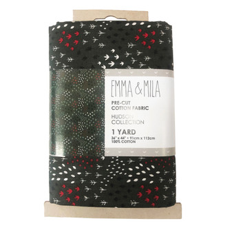 Camelot Cotton Fabrics Emma & Mila Precut Yard Field Carbon 4pc