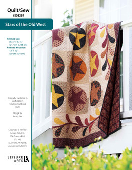 Leisure Arts Timeless Traditional Quilts Star's Of The Old West ePattern