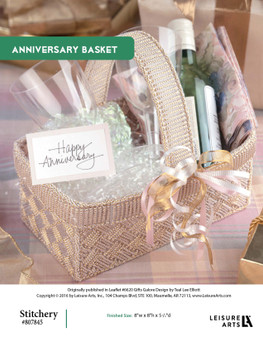 Leisure Arts Gifts Galore In Plastic Canvas Anniversary Basket ePattern