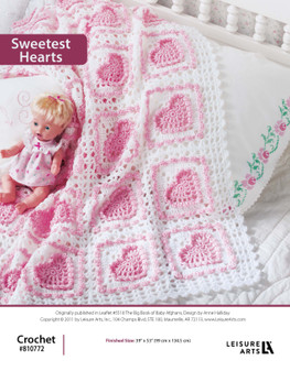 Leisure Arts The Big Book of Baby Afghans Sweetest Hearts ePattern