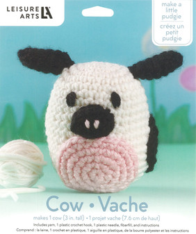 Leisure Arts Kit Crochet Pudgies Cow