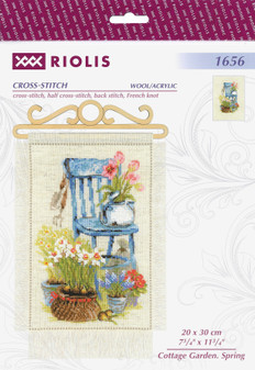 Riolis Cross Stitch Kit Cottage Garden Spring