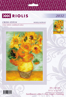 Riolis Cross Stitch Kit Sunflowers Van Gogh