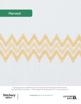 ePattern Swedish Weave Towels Harvest