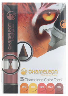 Manuscript Chameleon Pens 5 Color Tops Warm Tones