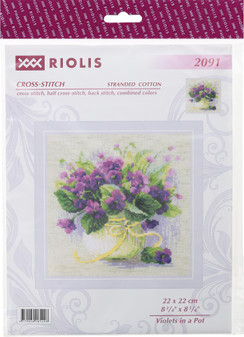 Riolis Cross Stitch Kit Violets In A Pot