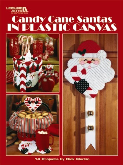 eBook Candy Cane Santas in Plastic Canvas