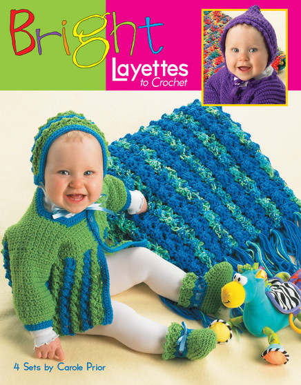 Leisure Arts Bright Layettes To Crochet Book
