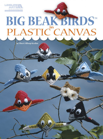 Leisure Arts Big Beak Birds In Plastic Canvas Book