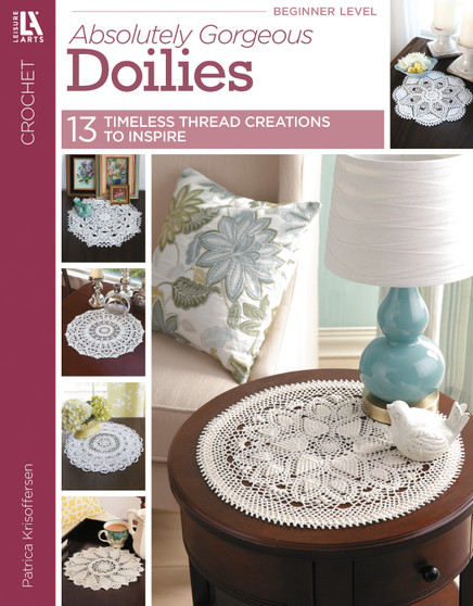 Leisure Arts Absolutely Gorgeous Doilies Crochet Book