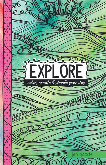 Leisure Arts Doodle Pages Explore Coloring Book
