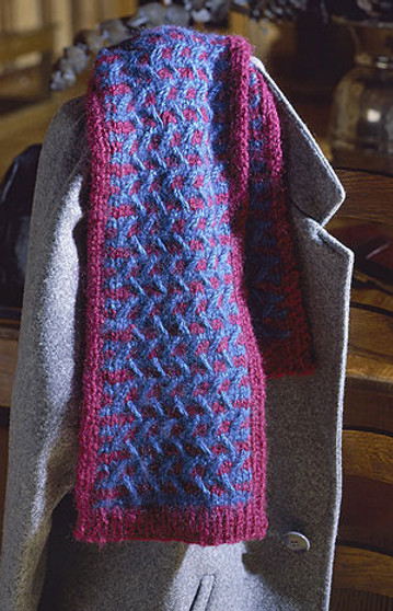 ePattern Cable Knit Scarf