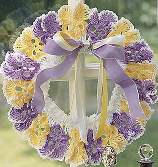 ePattern Pansy Wreath