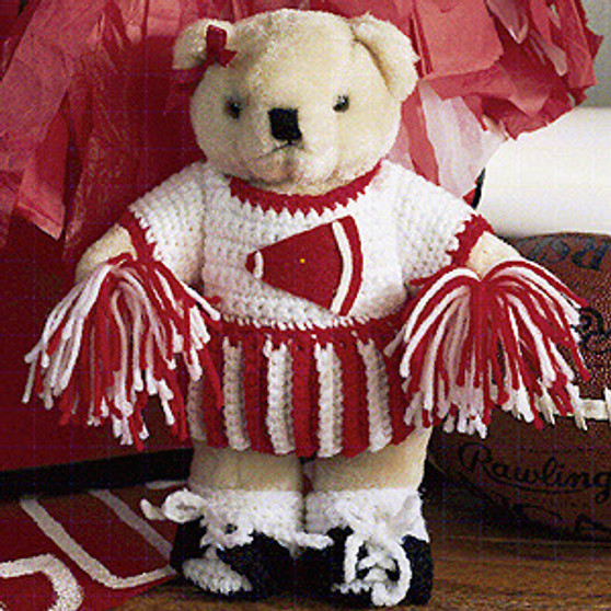 Leisure Arts Beary Cute Cheerleader Crochet ePattern-
