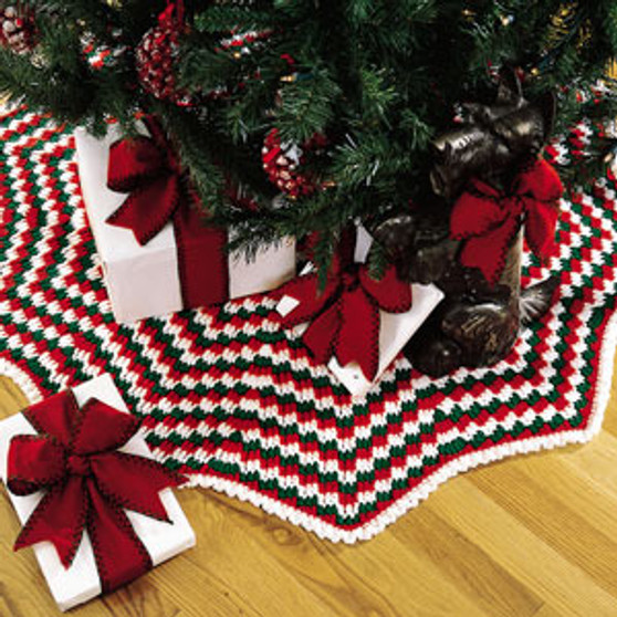 Leisure Arts Holiday Pizzazz Tree Skirt Crochet ePattern