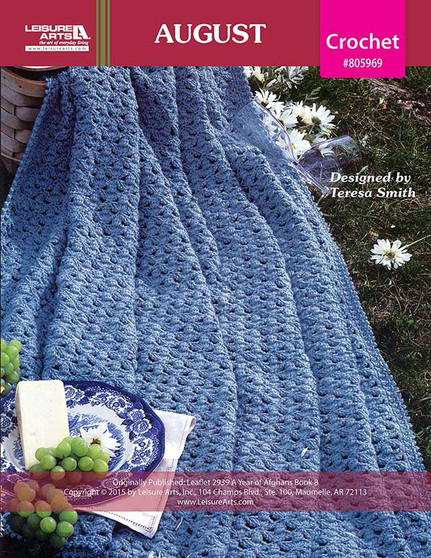 Leisure Arts A Year of Afghans Book 8 August Crochet ePattern