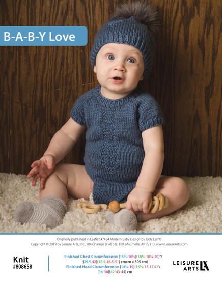 Leisure Arts Modern Baby B-A-B-Y Love Knit ePattern