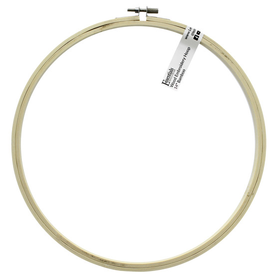 Essentials By Leisure Arts Wood Embroidery Hoop 14" Bamboo