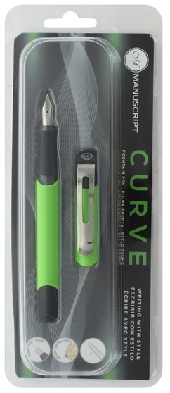 Manuscript Cartridge Pen Curve Fountain Pen Green