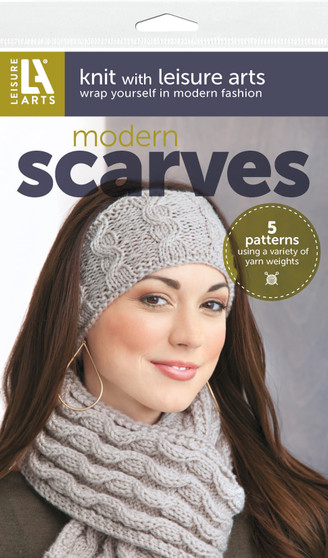 Leisure Arts Modern Scarves Knit Pattern