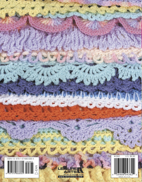 Leisure Arts Books 50 Crocheted Afghan Border eBook