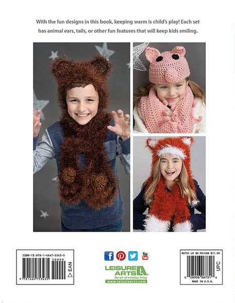 Leisure Arts Books Animal Hats & Scarves eBook