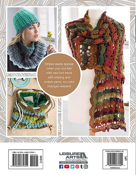 Leisure Arts Self Striping Projects Crochet eBook