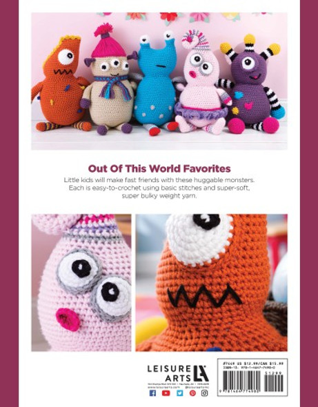 Leisure Arts Huggable Monsters Crochet eBook