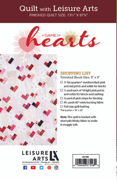 Leisure Arts A Game Of Hearts Pattern