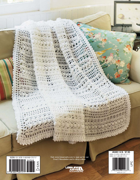 Leisure Arts Contemporary Cottage Afghans Crochet Book