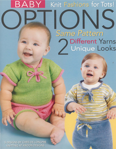 Leisure Arts Baby Options Same Pattern 2 Looks Knit Book