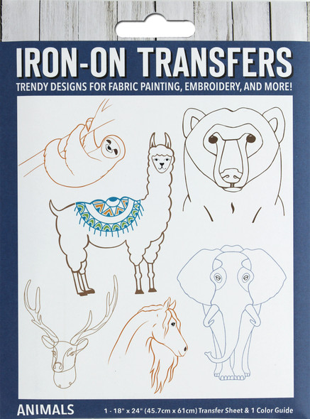 Leisure Arts Iron-On Transfer Animals