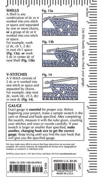 Leisure Arts Crochet Pocket Guide Book